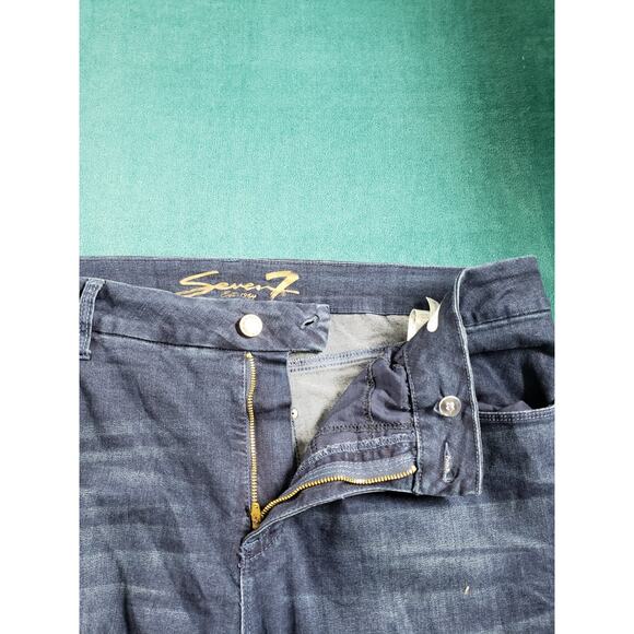 Seven7 Jeans Size 20 W Womens Blue Stretch Pants Denim Plus High Rise Skinny - Picture 5 of 13